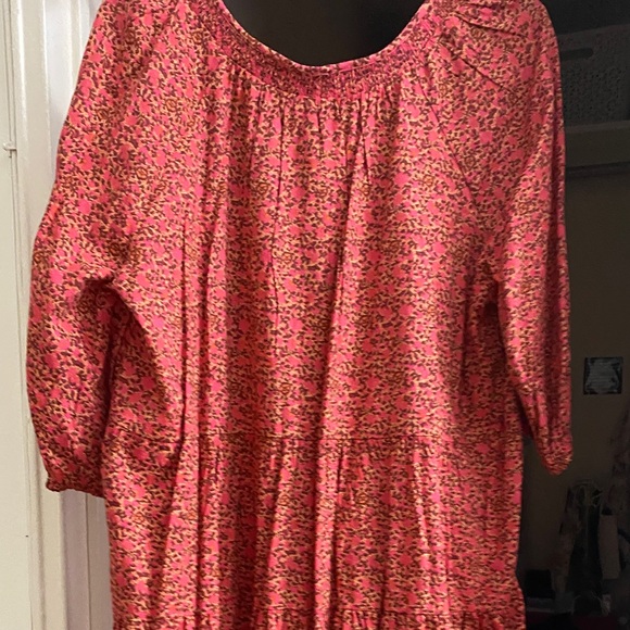 NWT Floral Puff Sleeve Tiered Babydoll Dress - Picture 7 of 14